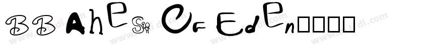 BB Ahes Of Eden字体转换